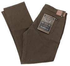 5 pocket pant 33 x 32 brown tailored fit Brixton reserve straight cotton nwt new