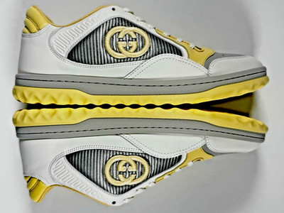 Gucci Women s GG Logo Leather/Textile Sneakers   EU 39+ / US 9+   New, Unworn