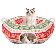 Petrendy Cat Tunnel Bed Cute Cat Tunnels For Indoor Cats Washable Mat And