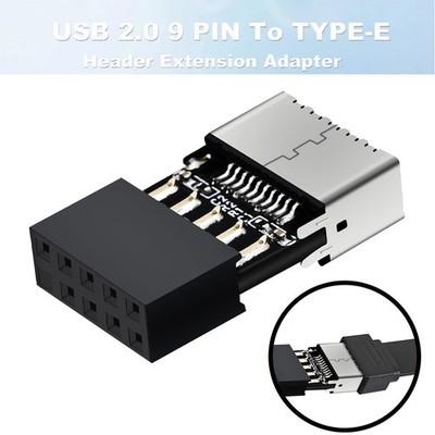 Comeap USB 2.0 to USB 3.2 Gen 1 Header Extension Adapter for Mainboard 9 pin NEW