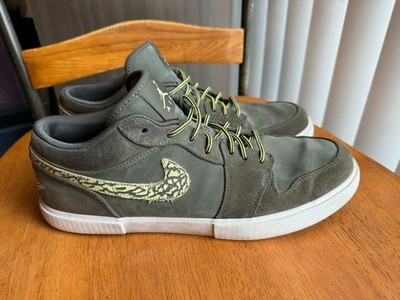 Air Jordan Retro V.1 Cargo Khaki/Yellow Diamond White - Size 12