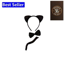 Versatile Black Cat Costume Accessories for Women's Halloween and Parties