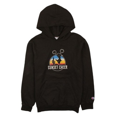 Champion Jungen schwarz Grafik Pullover Hoodie YL Sunset Cheer #AlwaysRising