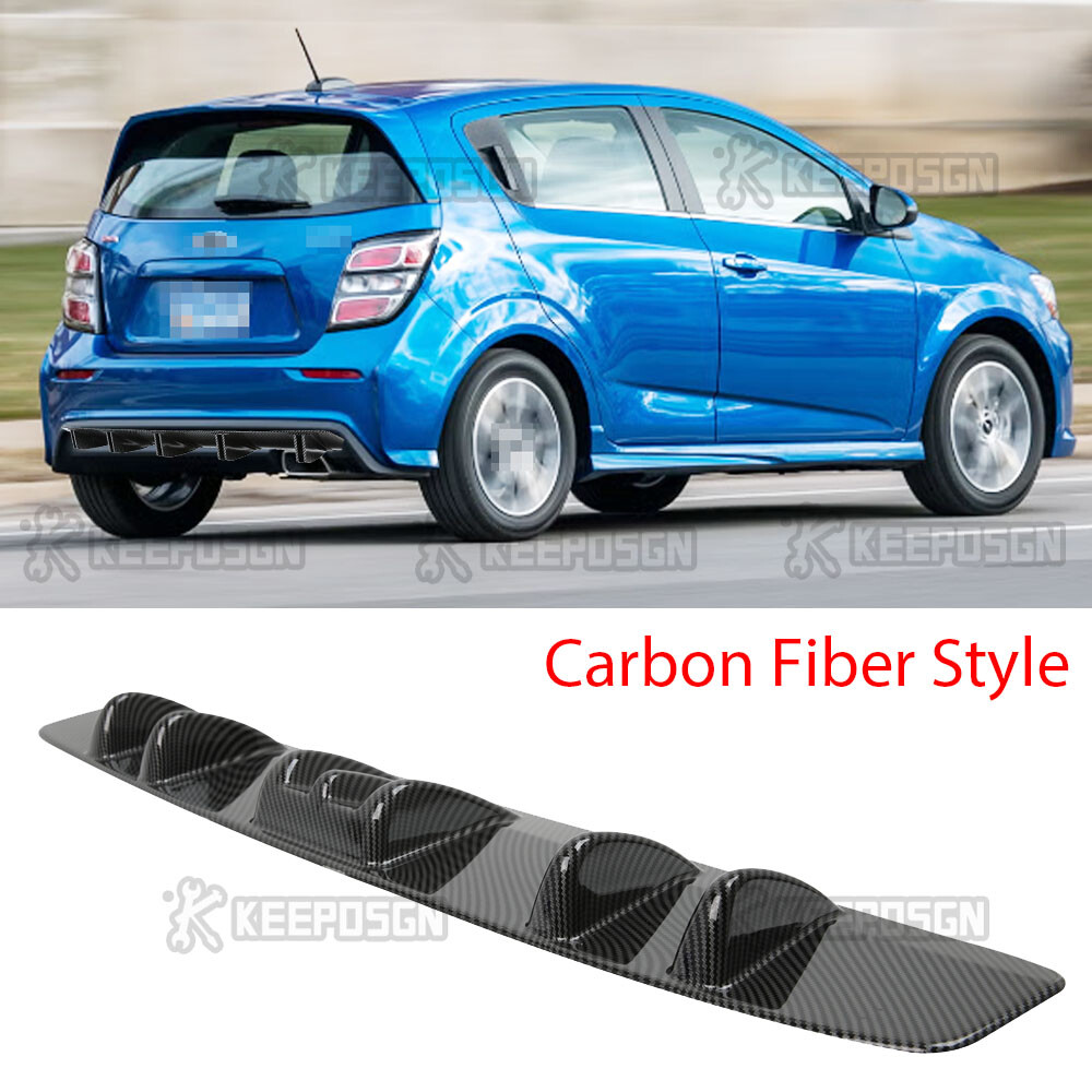 For Chevrolet Sonic 12-20 Carbon Fiber Rear Bumper Diffuser