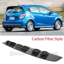 For Chevrolet Sonic 12-20 Carbon Fiber Rear Bumper Diffuser Spoiler Lip Splitter For Chevrolet Sonic 12-20 Carbon Fiber Rear Bumper Diffuser Spoiler Lip Splitter