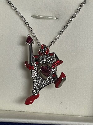 Swarovski Alice in Wonderland Pendant Playing Card Red