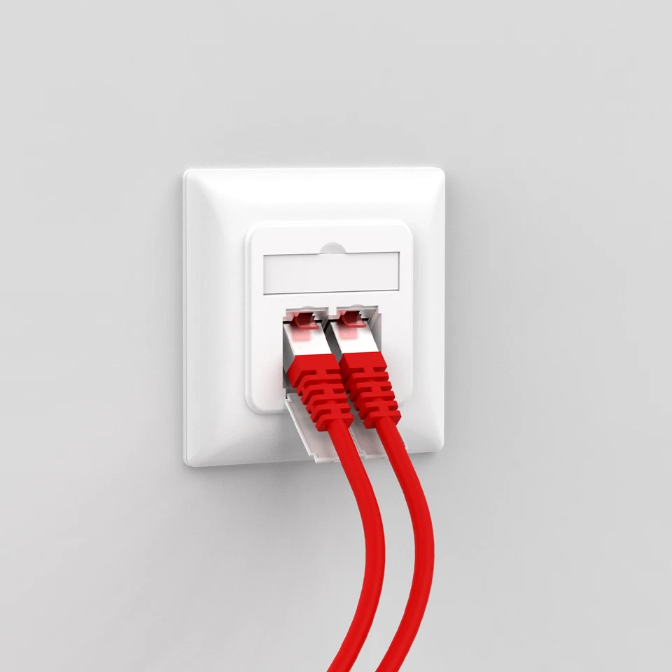 Netzwerkdose Aufputz Unterputz RJ45 Netzwerk Dose LAN CAT 6a CAT 7 Aufputzdose - Bild 4 von 4