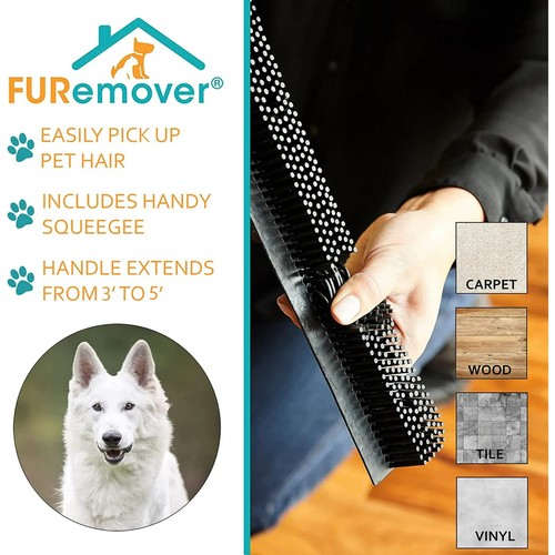Furemover Broom Pet Hair Remover for Carpets & Floors, Reusable, Easy to Clean - Picture 4 of 5