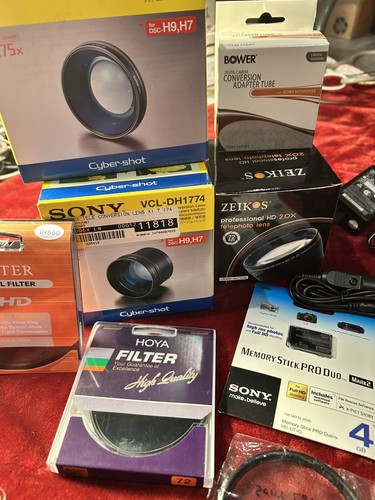 New Sony Cyber-Shot DSC-H7 Bundle: Case, Filters, Fader, Sony Lens, 3 Chargers + - Picture 6 of 24