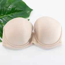 Wacoal Bra Size 32DDD Red Carpet Convertible Strapless Contour Beige 854119 EUC