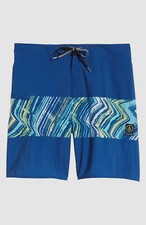 174 Volcom Kid's Boy's Blue Macaw Beach Board Swimming shorts Swimwear Size 28