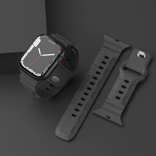 Silicone Band Strap For Apple Watch Ultra 2 49mm 10 9 8 7 6 SE Sports Innovative - Picture 14 of 24