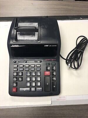 EUC Casio DR-210TM Printing Calculator Works Great Desktop Calculator