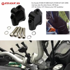 For SUZUKI SV650 SV1000 Motorcycle Black Handlebar Riser Bar Clamp Adapter Kits