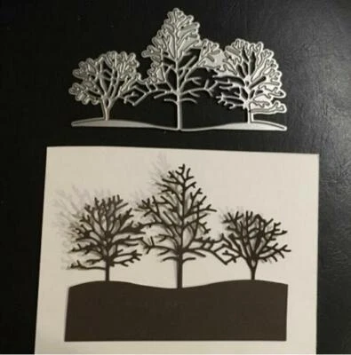Snow Tree winter landscape Metal Cutting Dies Scrapbooking paper card making Die