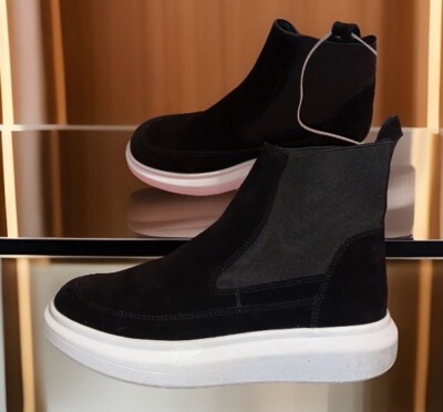 Nurture Rebalance Black Suede  High-Top Sneakers Nurture Atna Rebalance Platform High Top | Mercari main image 2
