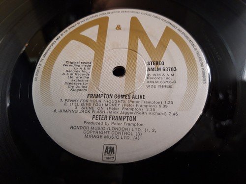 PETER FRAMPTON Frampton Comes Alive DBL LP UK 1976 Great! - Picture 8 of 9