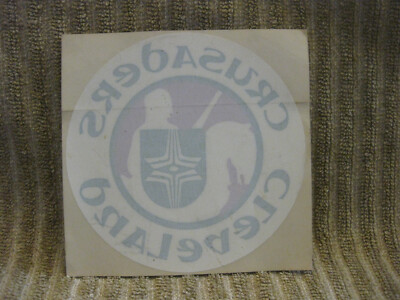 WHA Cleveland Crusaders Decals / Sticker  logo Original  1970's Hockey