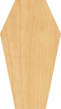 Coffin 2 Laser Cut Out Wood Shape Craft Suppl...