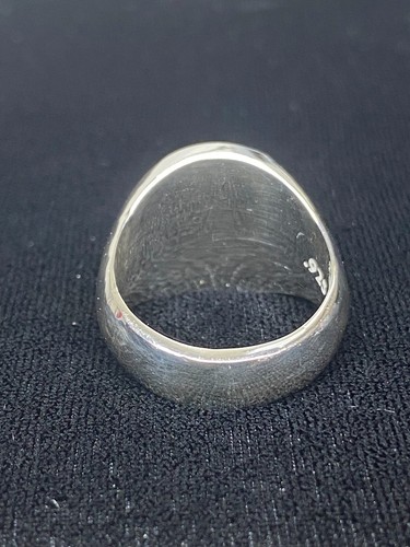 Letter R Old English Solid Initial Ring Sterling Silver 925 Sizes 6-16 - Picture 3 of 7