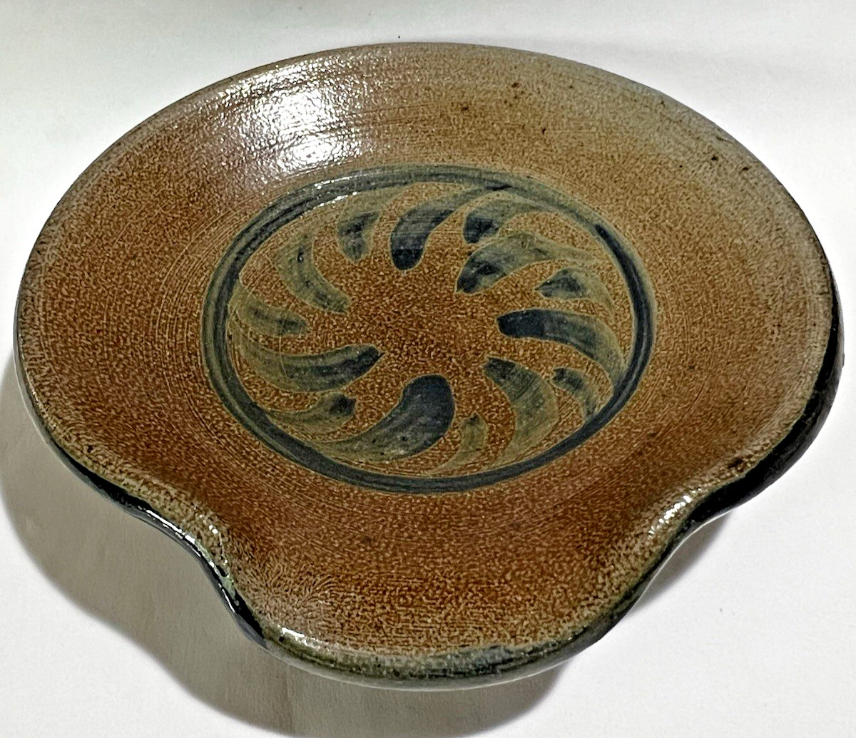 Rowe Pottery Works Spoon Rest Stoneware Cambridge Wisconsin