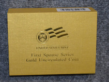 *Empty Box* For 2007-W Martha Washington First Spouse Gold UNC 10$ Coin & COA