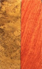 Knife Scales/Pistol Grips Golden Camphor Wood Burl Burma Rosewood Handles