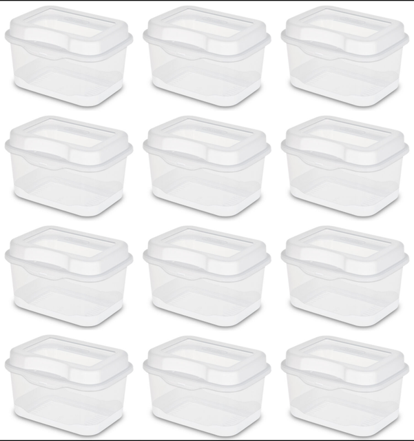 clear sterilite bins