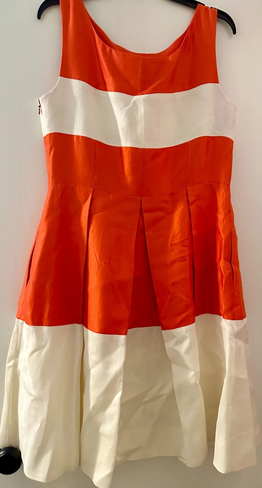 Abito a righe Kate Spade New York Gayle aderente e svasato taglia 12