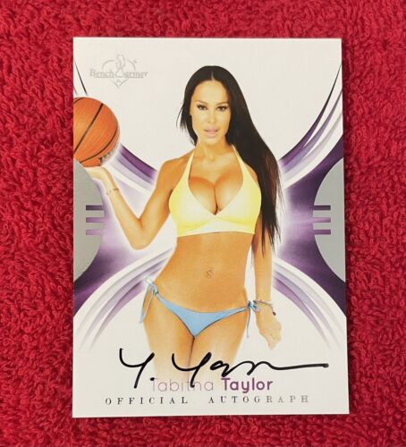 Tabitha Taylor 2014 carte chauffe-ban autographe feuille d'argent officielle auto GoDaddy - Photo 1/2