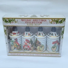 Home & Body Co Holiday Greetings Collection 4 Pack Hand Soap 21.5oz each NIB
