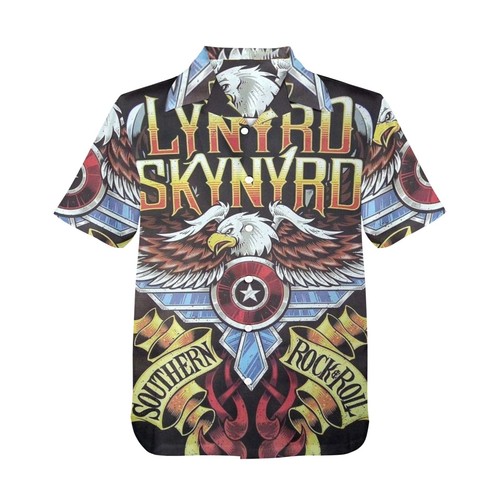 Hawaiian Button Shirt Rock Music. Lynyrd Skynyrd - Picture 2 of 5