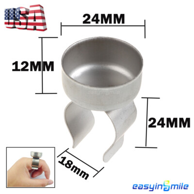 Dental Finger Prophy Ring SS Mixing Bowl Cup Dappen Handy Dish Lab for endo Tool