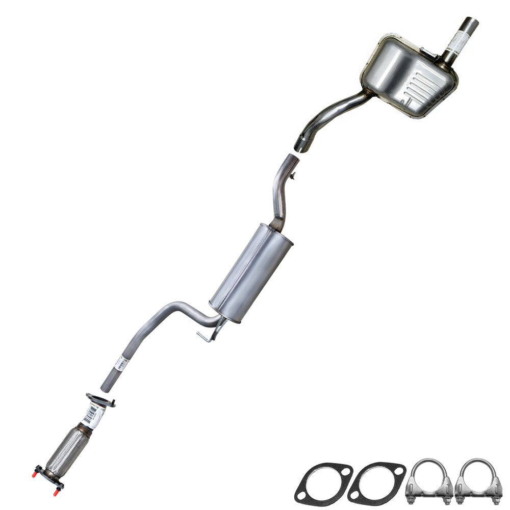 Front Flex Pipe Resonator Muffler Exhaust System fits: 2006-2007