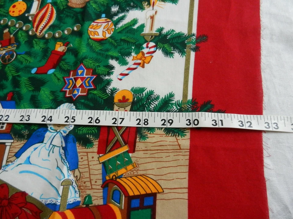 2 paneles de tela de tela de árbol de Navidad La noche antes de Navidad Foto 3 de 4