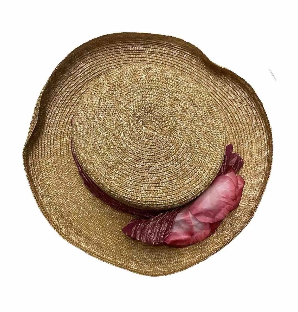 ERIC JAVITS USA Packable Squishee Beige Woven Sun Beach Hat  display picture 1