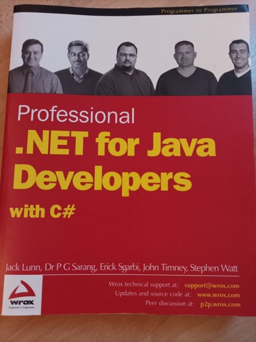 Professional .NET Java Developers Using C# by Poornachandra Sarang, Steve Watt, - 第 1/2 張圖片