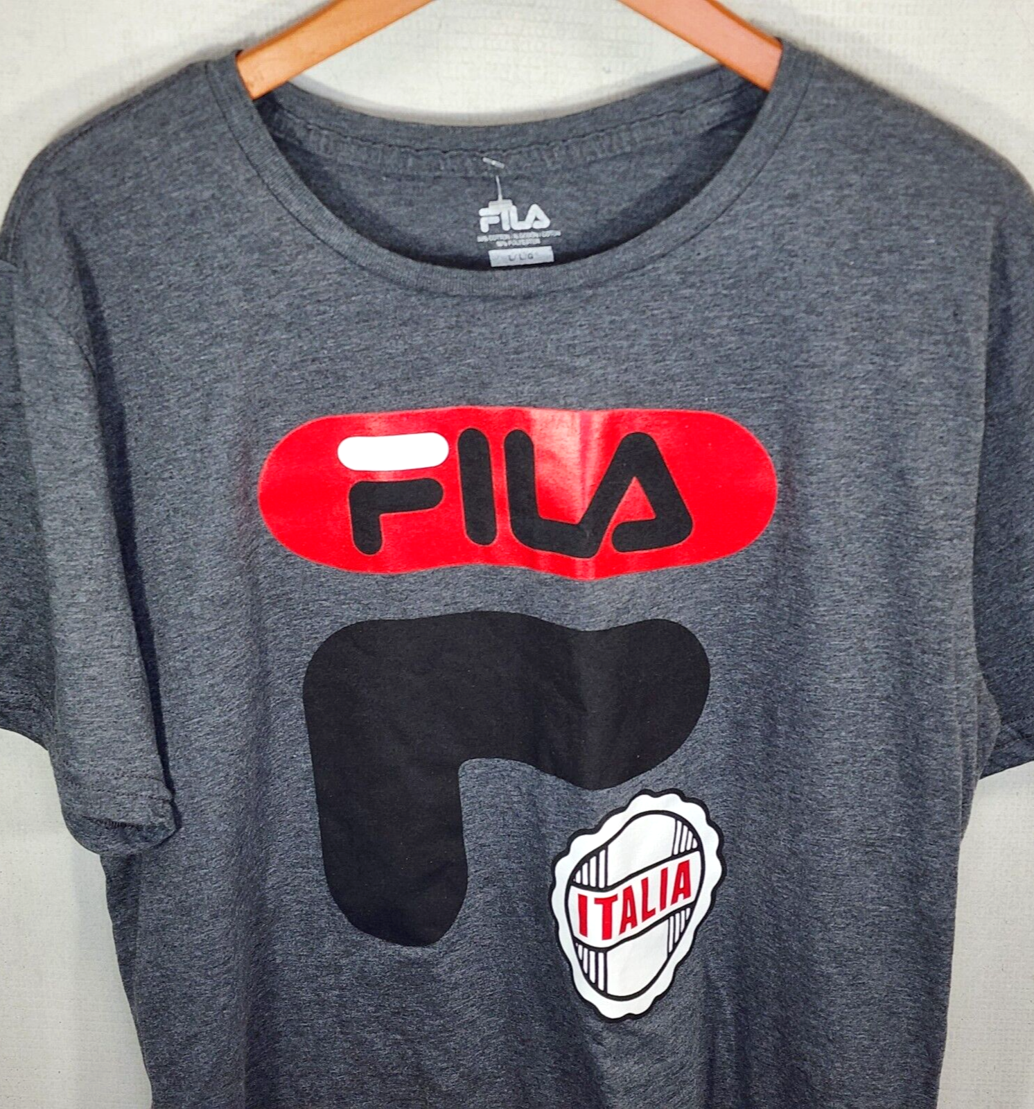 FILA Camicia Large Italia Logo Grigio A50