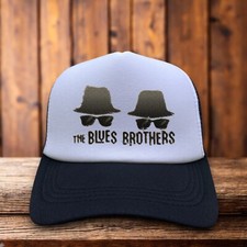 The Blues Brothers Unisex Trucker Hat Black Snapback 80s Cult Comedy Ball Cap