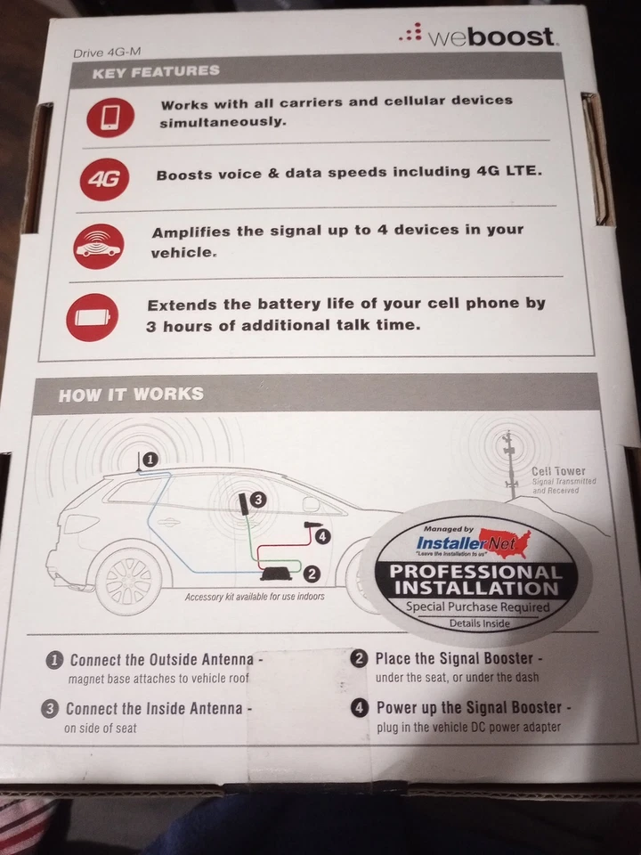weBoost Drive 4G-M Cell Phone Signal Booster - Image 2 of 2