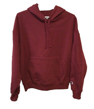 NEW Champion Women's Kangaroo Pocket Cotton Blend Medium Hoodie Wine Red
