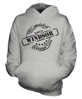 MADE IN WINDSOR UNISEX KINDER HOODIE JUNGEN MÄDCHEN KINDER KLEINKIND GESCHENK WEIHNACHTEN