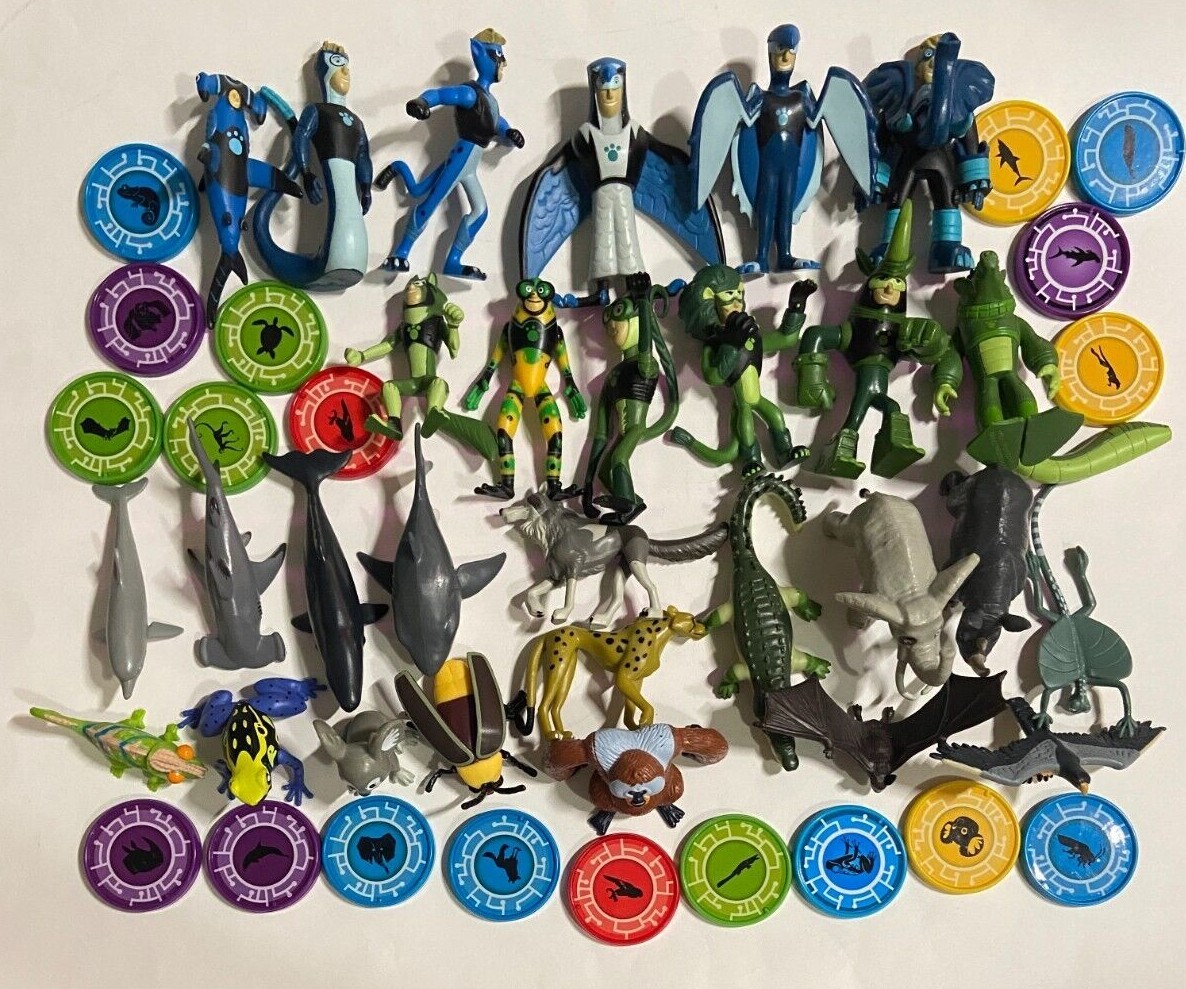 Wild Kratts Jazwares Toys Martin, Chris and Animals Figures