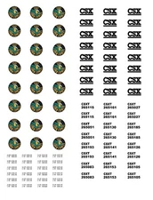 HO Scale Hopper Car Decals. " CSX Grain Express "