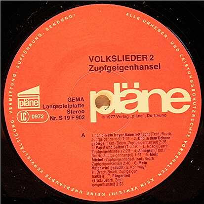 Zupfgeigenhänsel - Volkslieder 2 (LP, Album) - Bild 3 von 5