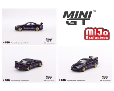 Mini GT #616 Nissan Skyline GT-R (R34) Tommykaira R-z – Midnight