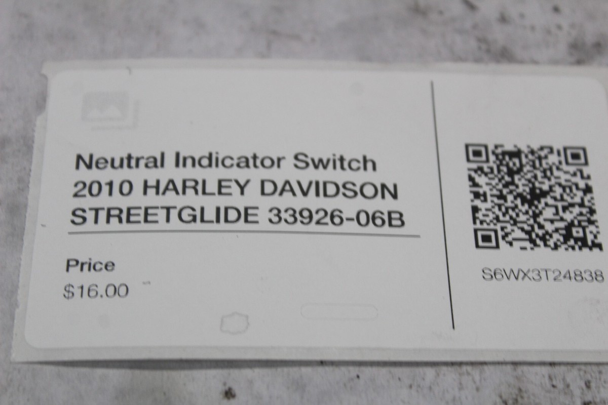 ＴＨＥ　Ｕ．Ｓ．　ＢＯＸ Neutral Indicator Switch 2010 HARLEY DAVIDSON STREETGLIDE