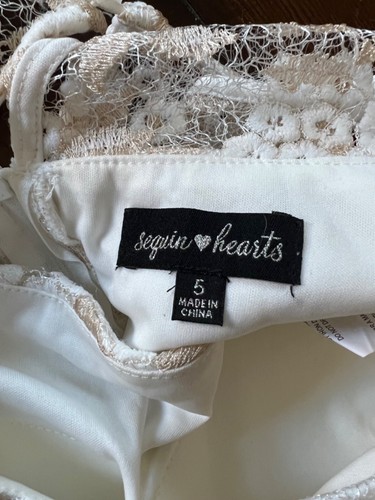 Sequin Hearts 2-Piece Embroidered Cropped TOP 5 Tulle Gown SKIRT 3 NWT - Picture 13 of 14