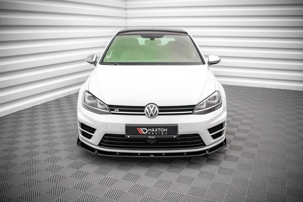 Maxton Design Frontlippe V.4 Passend FüR VW Golf R / R-Line Mk7 Schwarz Hochglan-image
