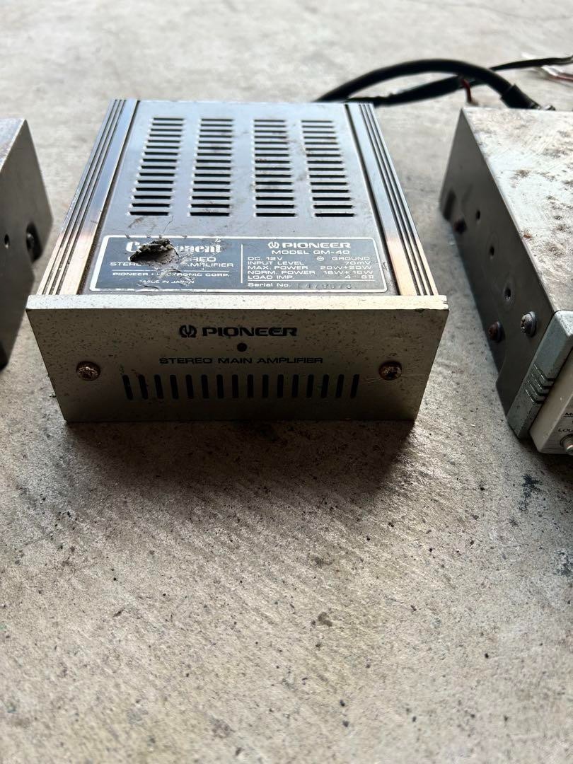 Pioneer CD-5 Lonesome Carboy KP-77G Cassette Deck GM-40 Amp EQ Car